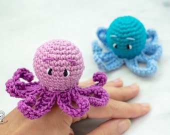 Amigurumi Octopus Crochet Pattern, Kawaii Sea Creature (PDF Pattern & Video Tutorial)