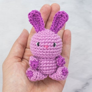 Mini Bunny amigurumi pattern. Quick bunny crochet project. Fast Easter amigurumi image 7