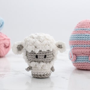 PACK 2: Easter Lamb amigurumi pattern AND Easter Surprise egg. Quick Lamb crochet project. Fast Easter sheep amigurumi