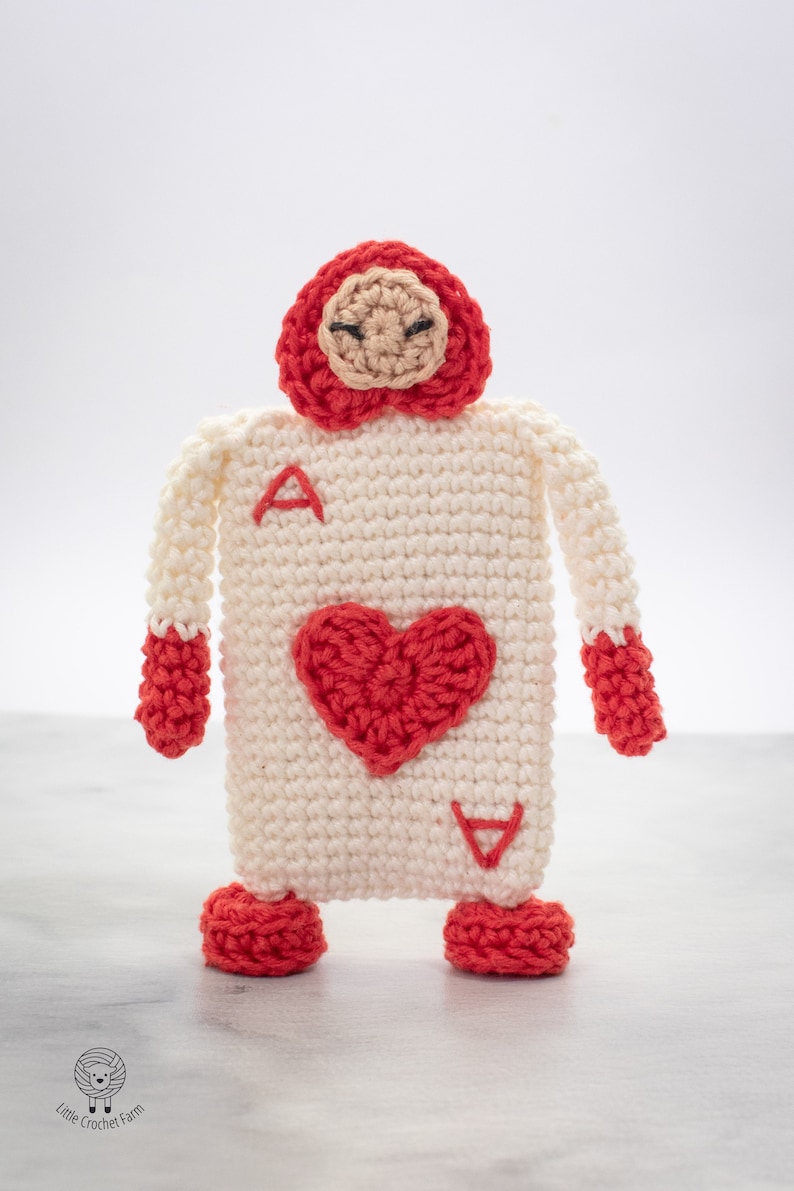 Card Soldier crochet pattern. Alice in wonderland amigurumi pattern. Stuffed toy PDF image 2