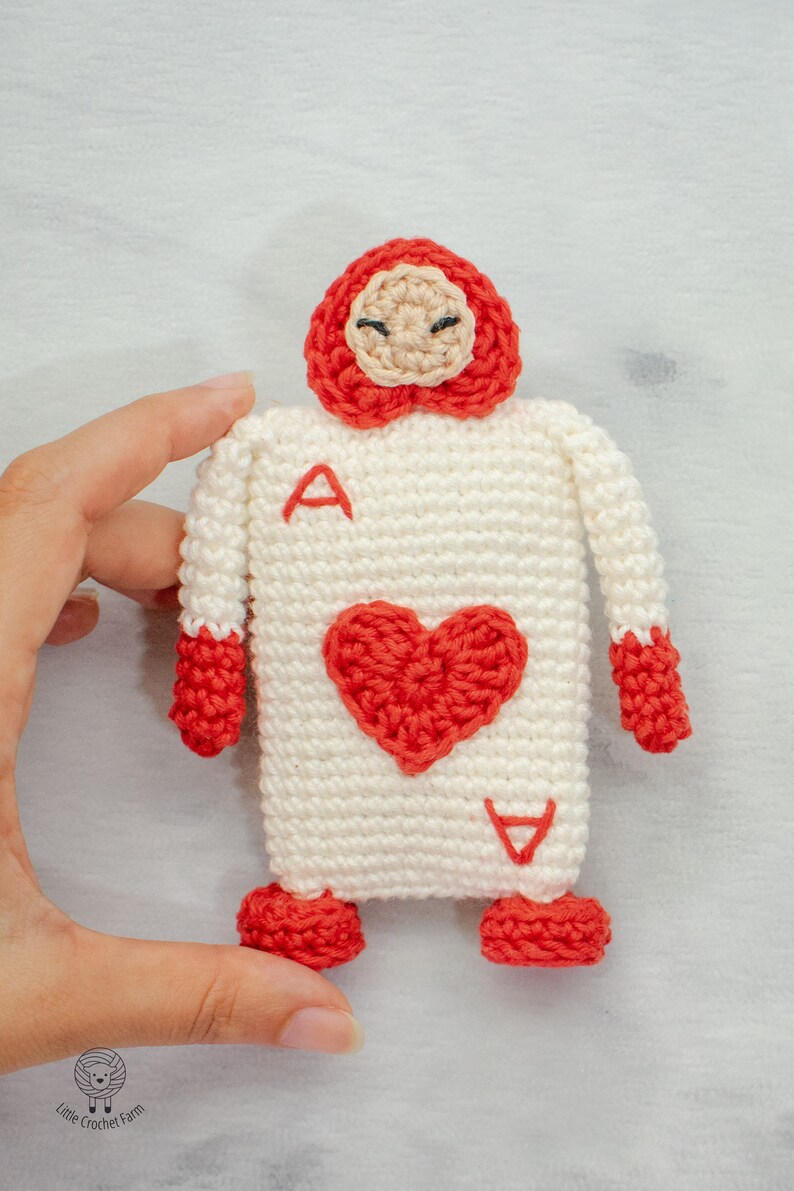 Card Soldier crochet pattern. Alice in wonderland amigurumi pattern. Stuffed toy PDF image 4