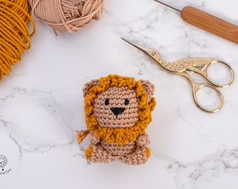 PDF Häkelanleitung: Mini Löwe Amigurumi Häkelanleitung
