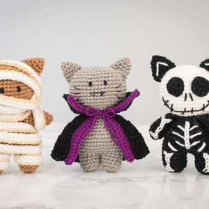 Mummy Cat amigurumi pattern. Halloween cat crochet pattern. Crochet amigurumi Mummy cat image 7