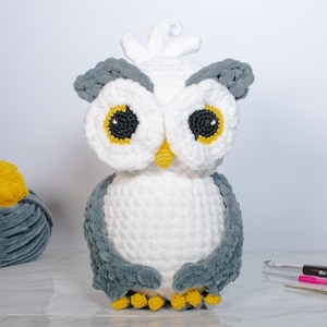 Crochet Owl PDF pattern - Snowy Owl amigurumi pattern