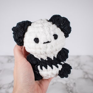 Modèle au crochet amigurumi Baby panda épais (couture basse). Patron panda rapide au crochet