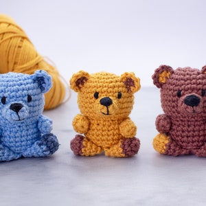 Mini Teddy Bear amigurumi pattern. Crochet little bear image 10
