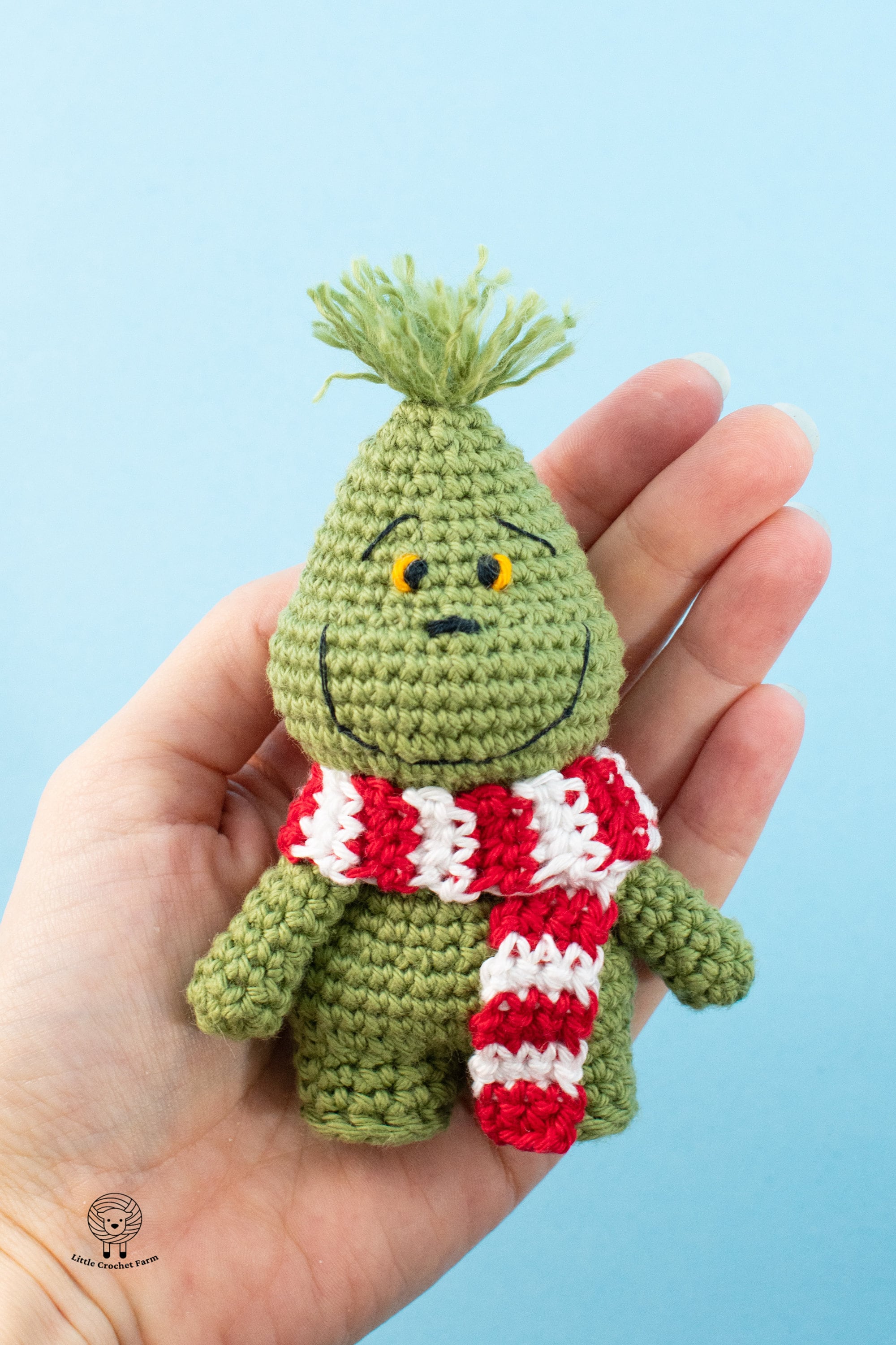 Crochet Grinch Amigurumi Pattern Mini Grinch Christmas Etsy
