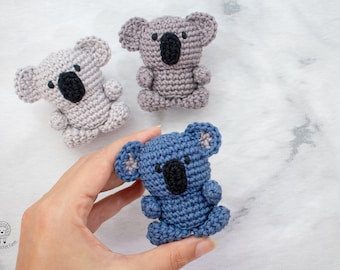 Kleiner Koala Amigurumi gehäkelt (PDF-Häkelanleitung & Videoanleitung)