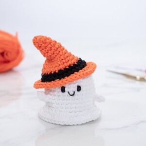 Crochet Mini Ghost Amigurumi Pattern | Little Ghost Halloween Ornament ...