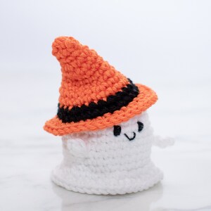 Crochet Mini Ghost Amigurumi Pattern | Little Ghost Halloween Ornament ...