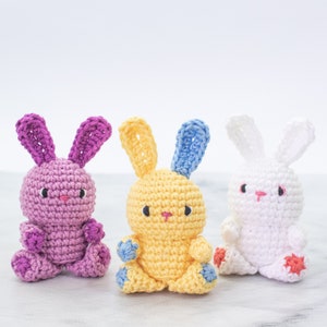 Mini Bunny amigurumi pattern. Quick bunny crochet project. Fast Easter amigurumi image 9