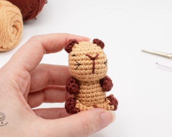 Capybara als Amigurumi-Anleitung. Schnelles Capybara Häkelprojekt. Einfach zu häkelndes Capybara
