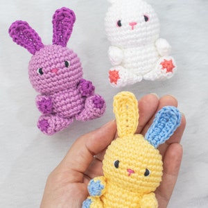 Mini Bunny amigurumi pattern. Quick bunny crochet project. Fast Easter amigurumi image 3