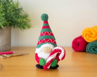 Uncle Benny Gnome Crochet Pattern PDF. Amigurumi Christmas Ornament. Holiday Decoration