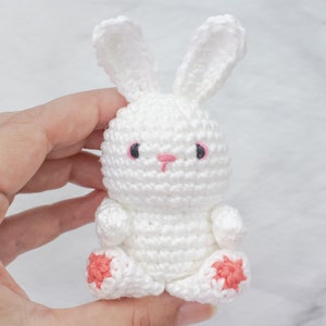 Mini Bunny amigurumi pattern. Quick bunny crochet project. Fast Easter amigurumi image 4