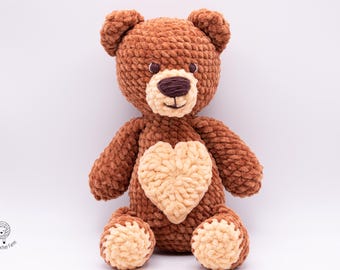 Crochet Bear PDF pattern - Teddy Bear amigurumi pattern - Baby bear crochet pattern