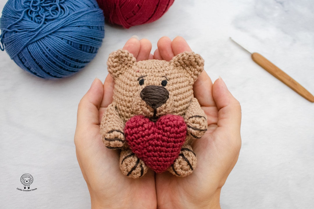 Amigurumi El Osito Amoroso DIY Kit De Crochet Osito Con Corazón