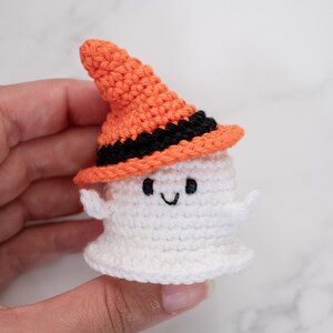 Crochet Mini Ghost Amigurumi Pattern | Little Ghost Halloween Ornament ...