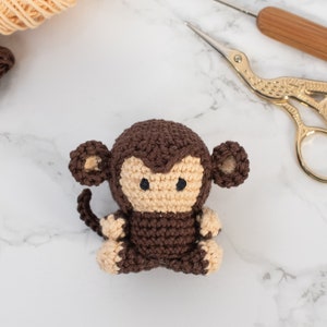 Mini Monkey amigurumi pattern. Little Monkey crochet pattern PDF