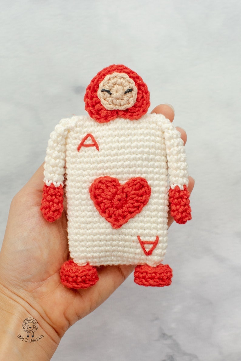 Card Soldier crochet pattern. Alice in wonderland amigurumi pattern. Stuffed toy PDF image 5