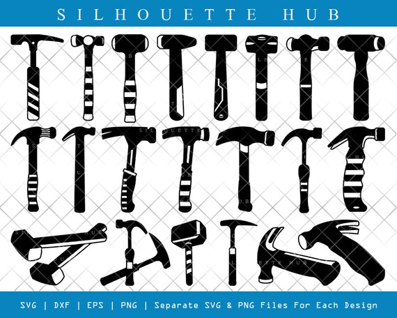 Hammer SVG, Hammer Silhouette, Claw Hammer Svg, Hand Tool Svg, Thor Hammer  Svg, Hammer Bundle, SB00799 - Etsy