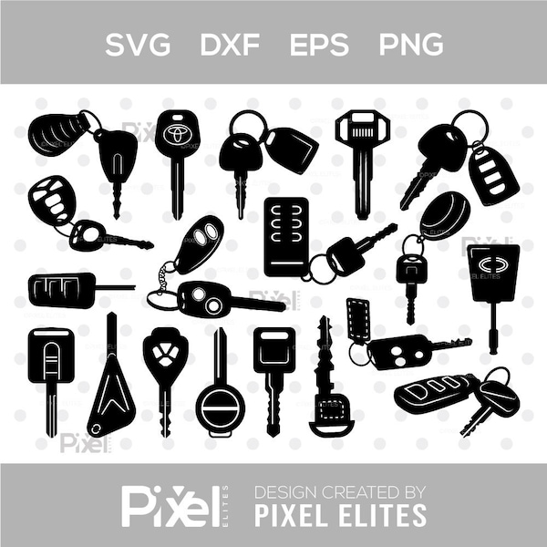 Car Keys SVG, Car Keys Silhouette, House Key Svg, Home Keys Svg, Vehicle Keys Svg, Keys Svg, Lock Key Svg, Auto keys Svg, Car Keys Bundle