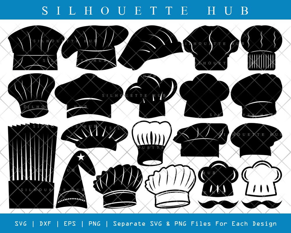 Chef Hat SVG Cut Files Chef Hat 
