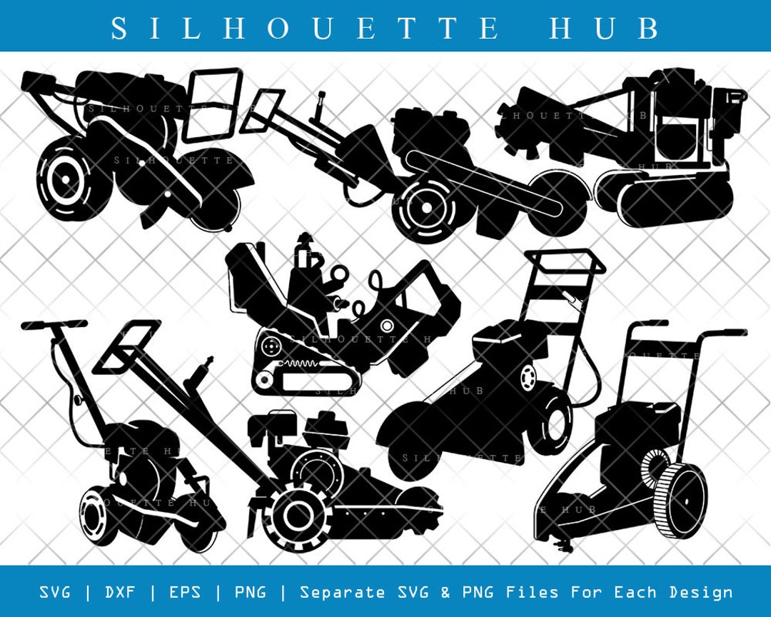 Stump Grinder SVG Machine Silhouette Stump Cutter Svg Tree - Etsy
