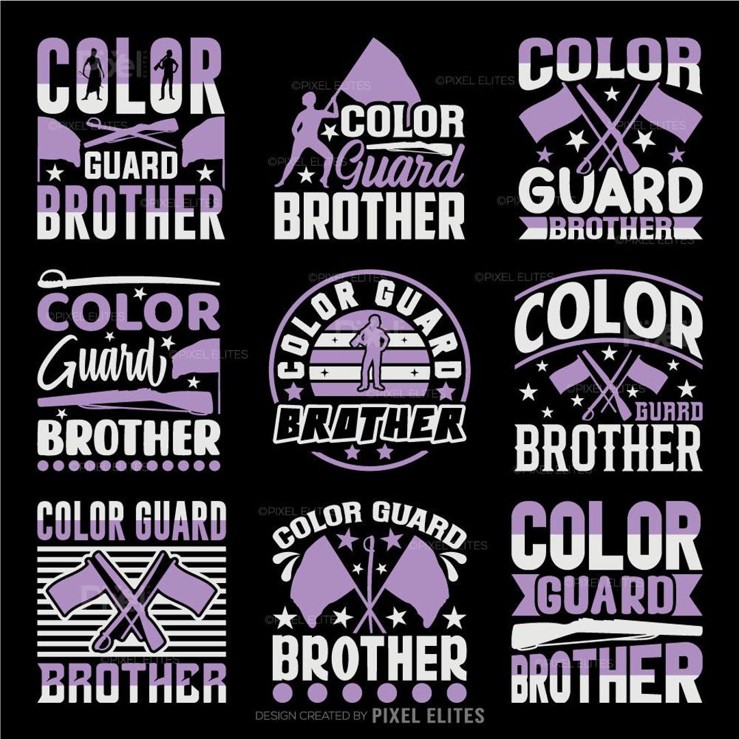 Color Guard Brother SVG Color Guard Marching Band Color Guard Quotes ...