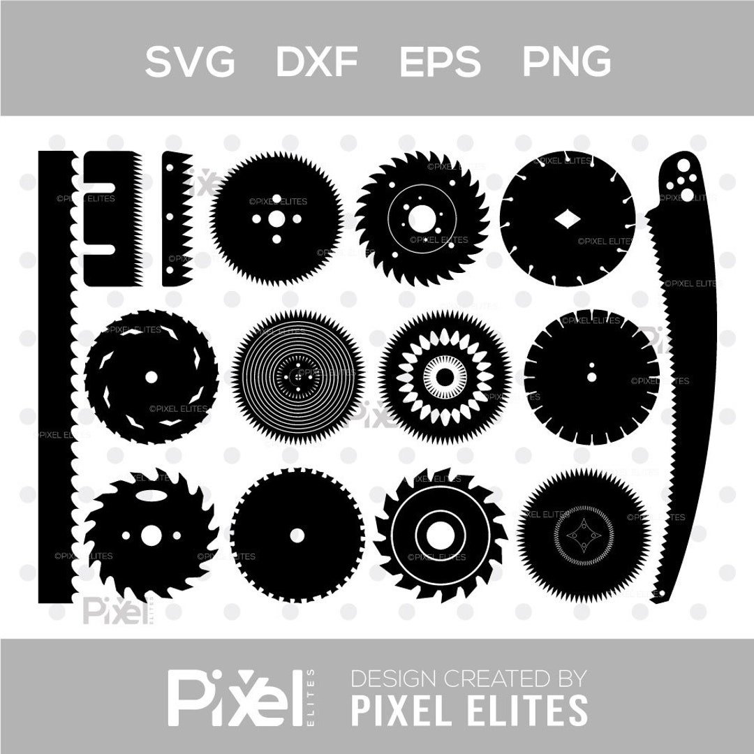 Diamond Saw Blades Silhouette, Diamond Saw Blades SVG, Saw Blades Svg