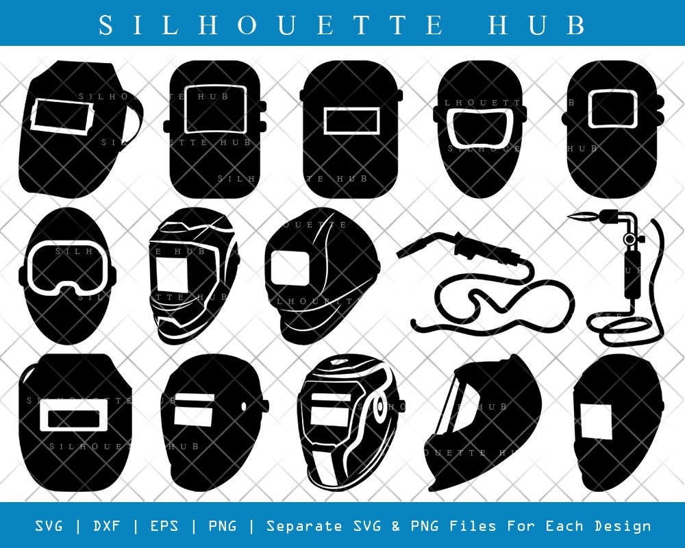 Welding Mask Helmet SVG Cut Files Welding Svg Welder Etsy
