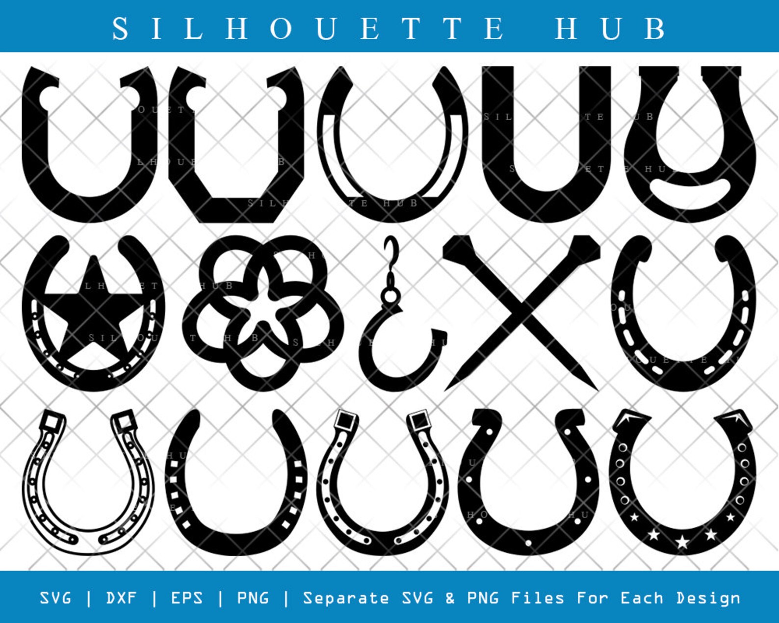 Horseshoe SVG Horseshoe Silhouette Horseshoe Nails Nails Etsy France