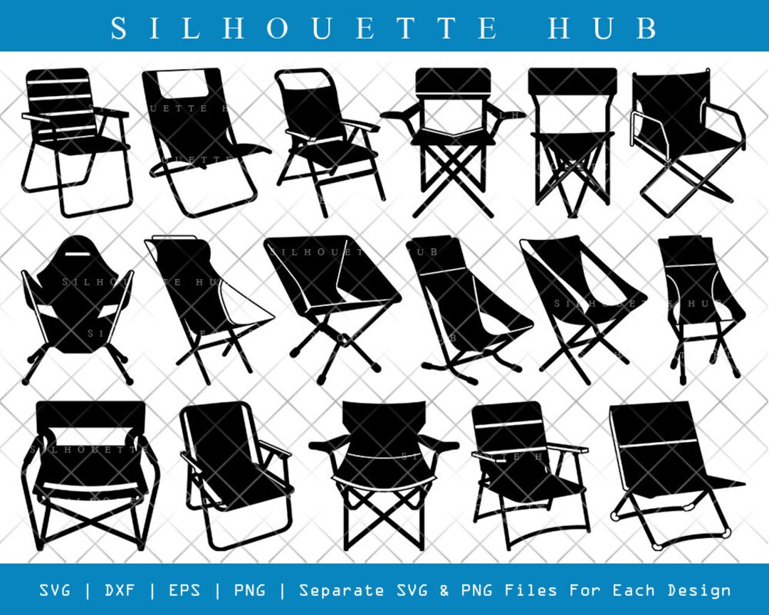 Camping Chair SVG, Chair Silhouette, Chair Svg, Beach Chair Svg