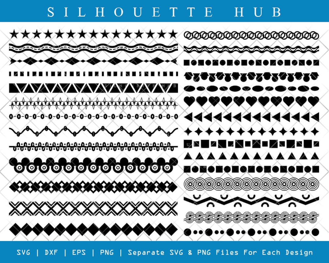 Dotted Line SVG, Dotted Line Silhouette, Zig Zag Line Svg, Star Line