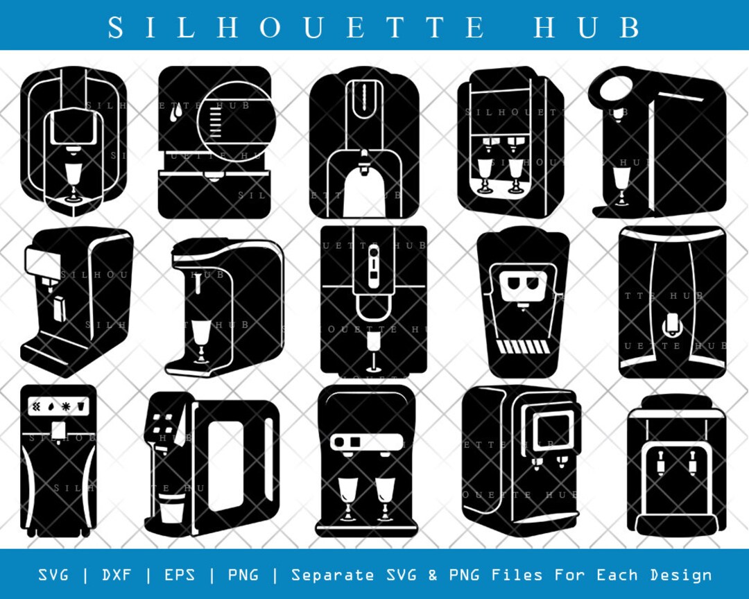 Water Filter Silhouette, Filter SVG, Filter Svg, Water Purifier Svg