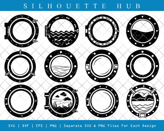 Porthole SVG Porthole Silhouette Cruise Svg Cruise Ship - Etsy