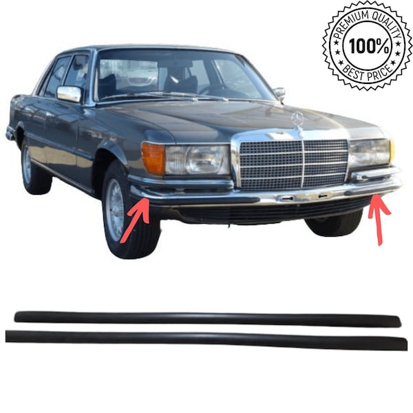W116 bumper impact rubbers front bottom NEW