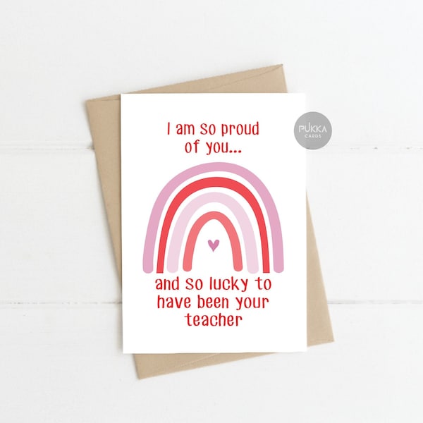 Cards from Teacher Notecards, Pack of 10, end of term card, card from teachers, cards for students, postcards