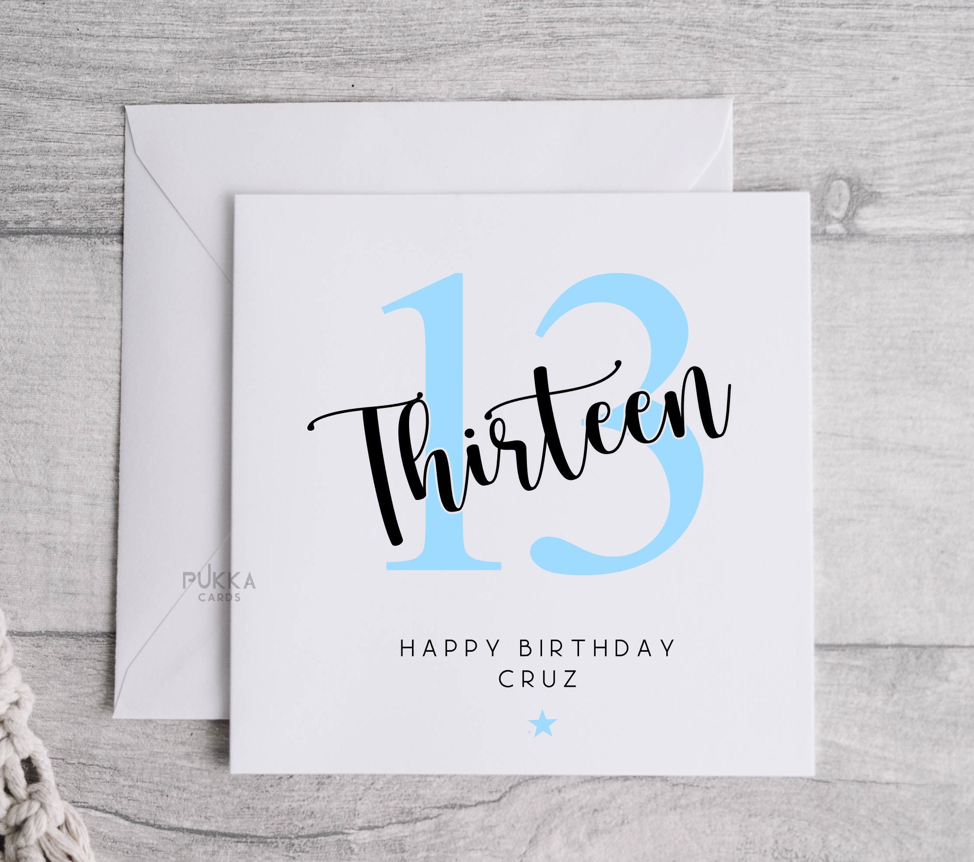 Biglietto Di Auguri Per 13° Compleanno Per Ragazzi E Ragazze, Per Festa Con Palloncino, Per 13 Anni, Ragazzi, Ragazze, Fratello, Sorella, Figlio, Figlia, Nipote, 145mm, Biglietto Di Auguri Regalo - Foto 6