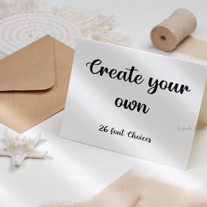Create Your Own Card, Personalised Card, Custom Birthday Card, Custom Anniversary Card, Wedding Card, Create A Card, Bespoke Card Design