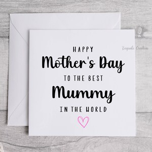 Muttertagskarte, Happy Mother es Day, Muttertagskarte. Muttersonntag. Rosa. Mama, Mama, Mama, Mama *Schneller Versand!*