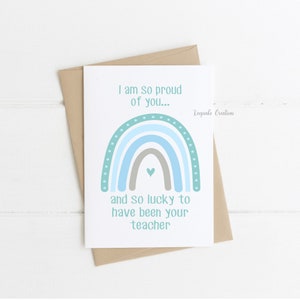 Cards from Teacher Notecards, Pack of 10, end of term card, card from teachers, cards for students, postcards