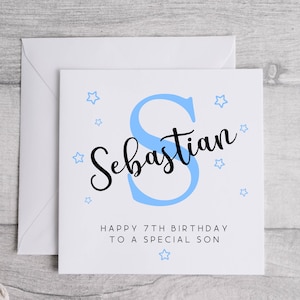 Tarjeta de cumpleaños especial para hijo, regalo de cumpleaños para hijo, tarjeta de cumpleaños especial para hijo, regalo de hijo, tarjeta de cumpleañera para él