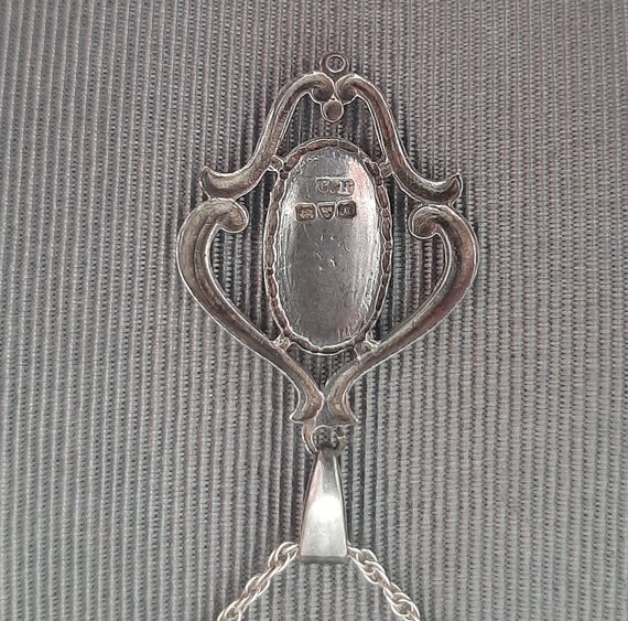 A beautiful antique silver and enamel Art Nouveau… - image 3