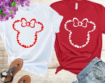 Disney Shirt, Mickey Mouse Shirt, Disneyland Tees, Vacation Shirt, Family Disney Shirt, Heart Shirt, Valentine Shirt