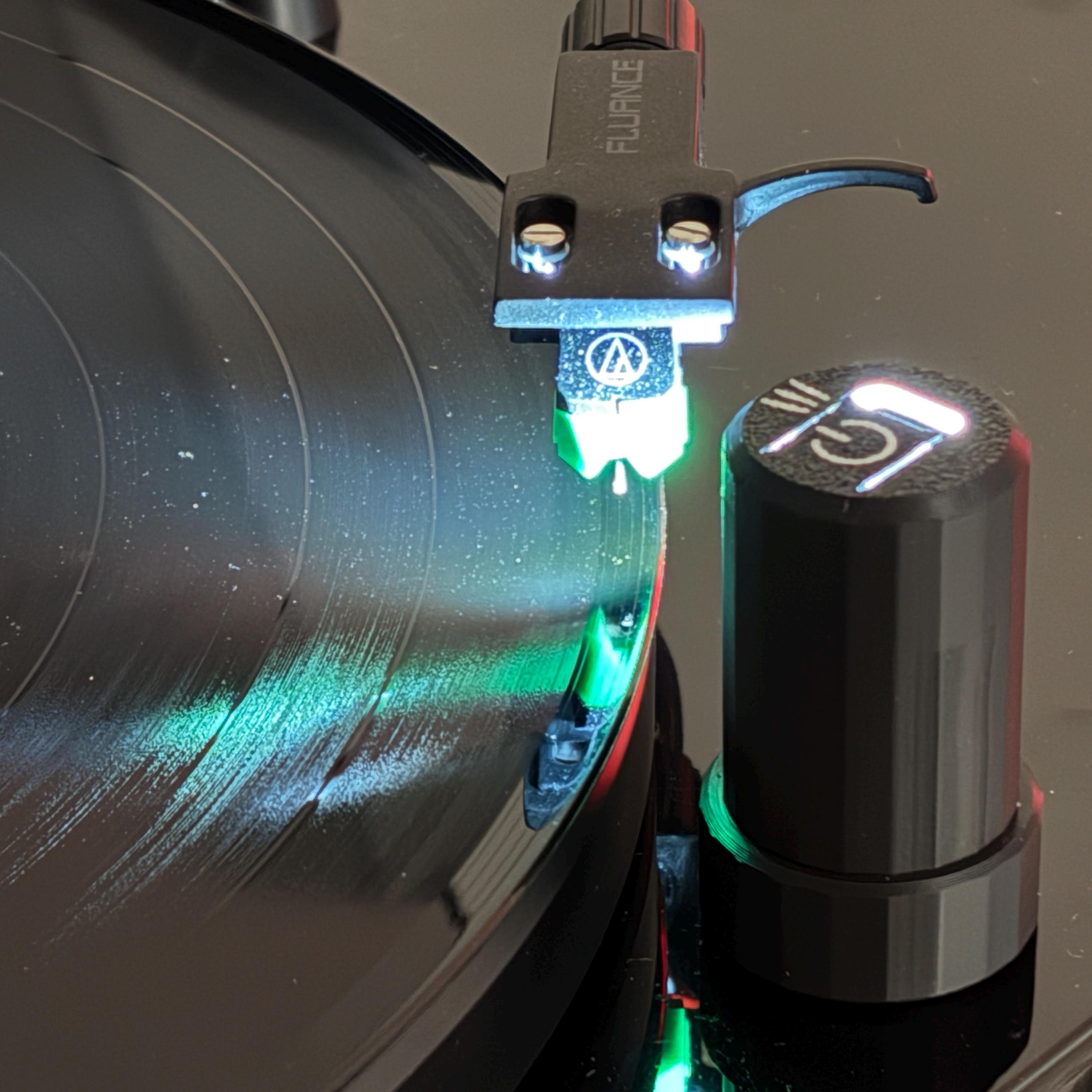 Magnetic Turntable Light | USB-C Rechargeable Vinyl Record Player Cue ...
