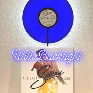 Verlichte vinylplatenstandaard voor doorschijnend, picture disc, gekleurd, zwart, spetters vinyl
