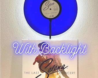 Lighted Vinyl Record Display Stand for Translucent, Picture Disc, Colored, Black, Splattered Vinyl