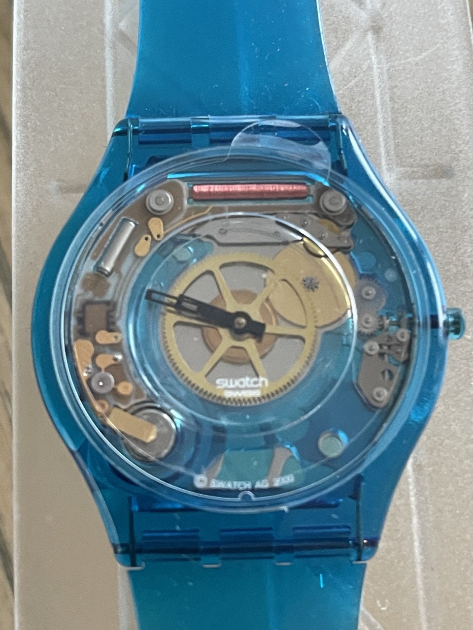 Swatch Skin Swatch 34mm Swatch Skin Swatch Blue In Jelly Swatch
