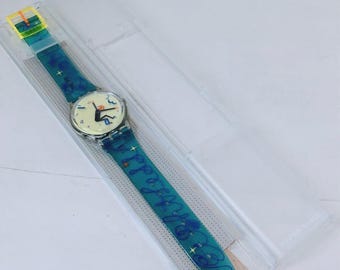 Swatch Watch GK229 "WEIGHTLESS" 1996 Original. Designed by Richard McGuire. Very Collectable.